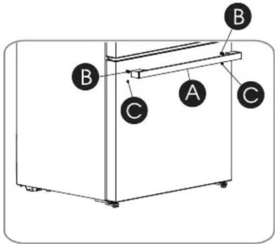 Avanti FFFD22IWR3S - Installing the handles - 4