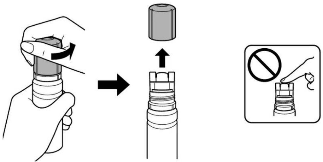 EPSON EcoTank L8100 - Remplissage du réservoir d'encre - 4
