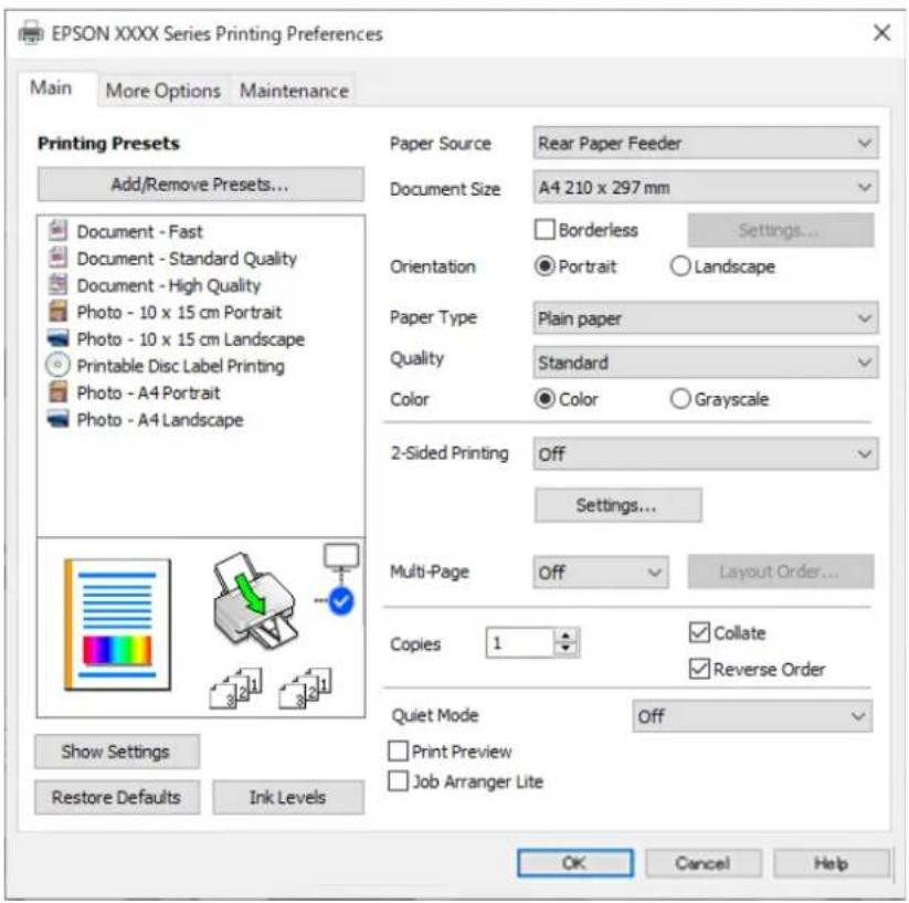 EPSON EcoTank L8100 - Remarque: - 1