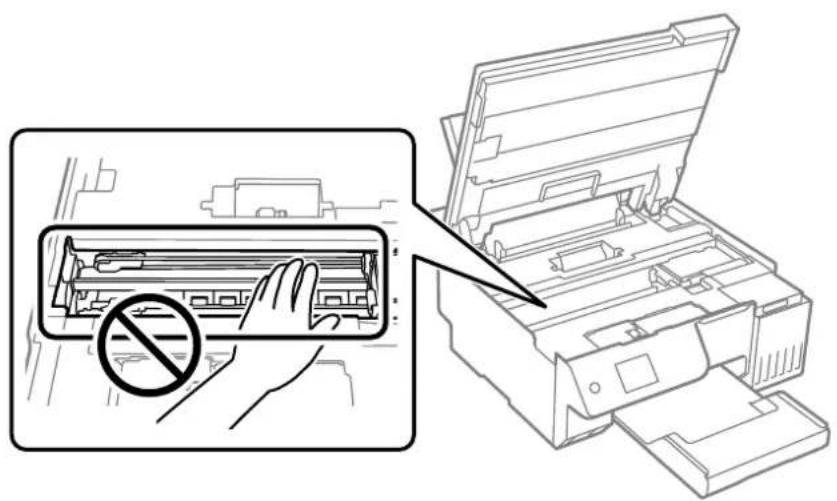 EPSON EcoTank L8100 - Nettoyage du trajet du papier en cas de traces d'encre (lorsque le verso des tirages est sale) - 3