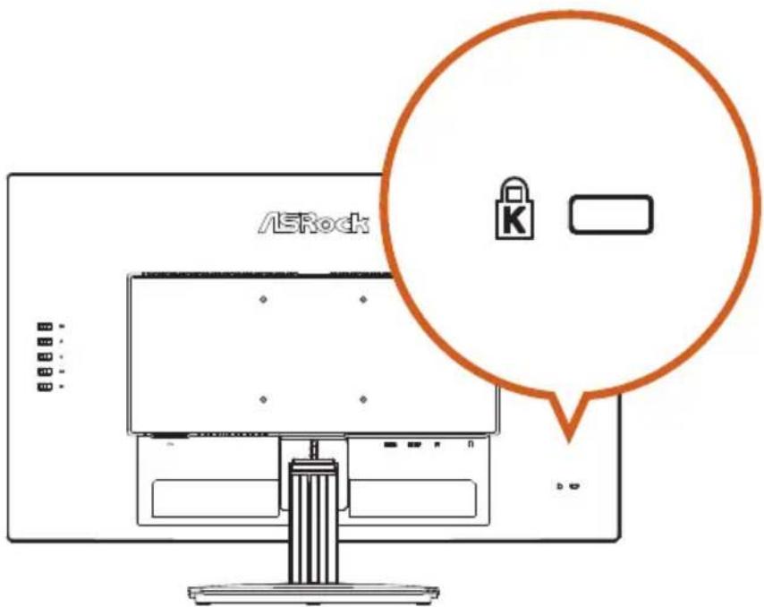 ASROCK PG27FFT1B - Utilisation de la fente de sécurité - 1