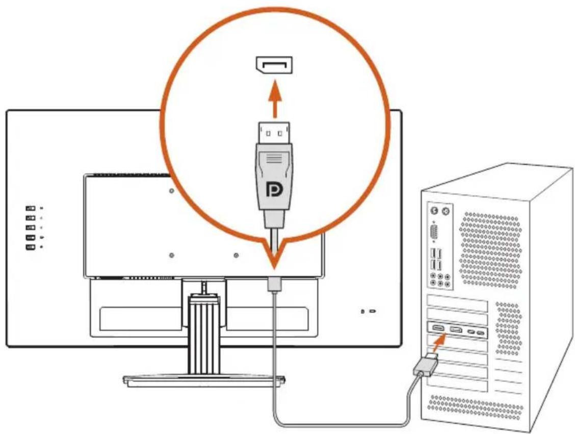 ASROCK PG27FFT1B - Connexion DisplayPort - 1
