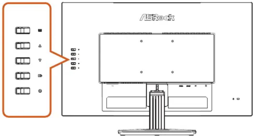 ASROCK PG27FFT1B - Touches de raccourci - 2