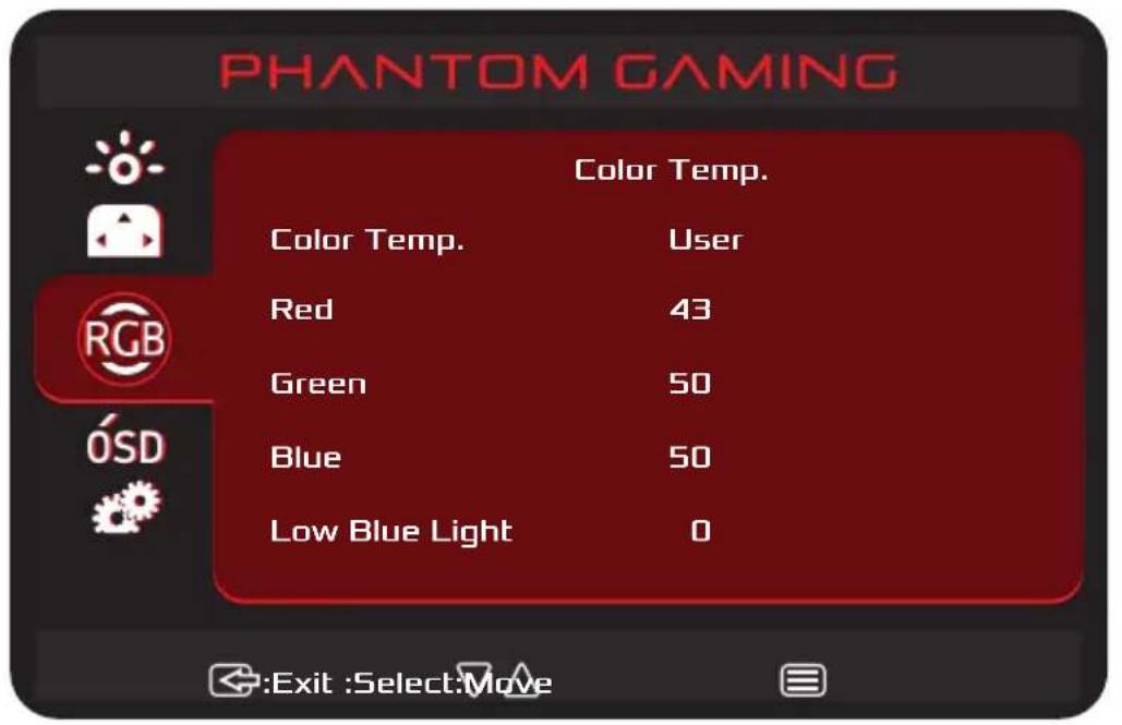 ASROCK PG27FFT1B - Menus OSD - 3