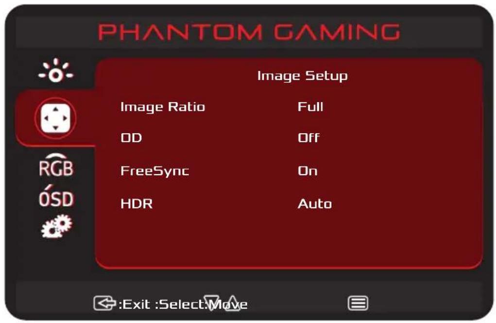 ASROCK PG27FFT1B - Menus OSD - 2