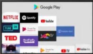 Google Play NETFLIX Spotify YouTube TUBE Facebook TV YouTube Live TED Twitch YouTube Live