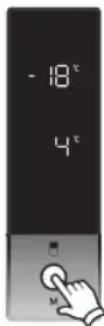 WHIRLPOOL W84TE 71 X AQUA EX - Ρυθμίσεις θερμοκρασίας ψυγείου - 4