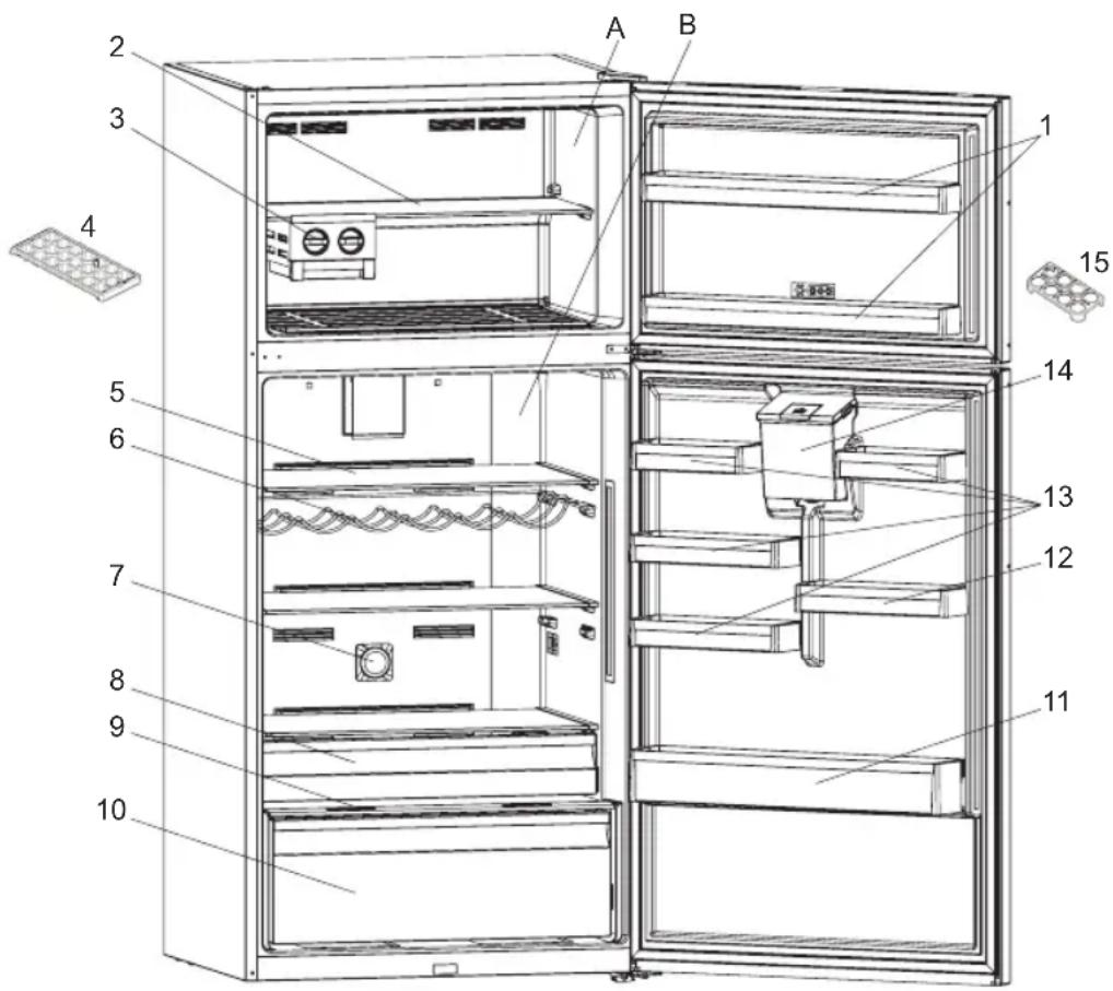 WHIRLPOOL W84TE 71 X AQUA EX - ΜΕΡΗ ΤΗΣ ΣΥΣΚΕΥΗΣ ΚΑΙ ΤΑ ΔΙΑΜΕΡΙΣΜΑΤΑ - 1