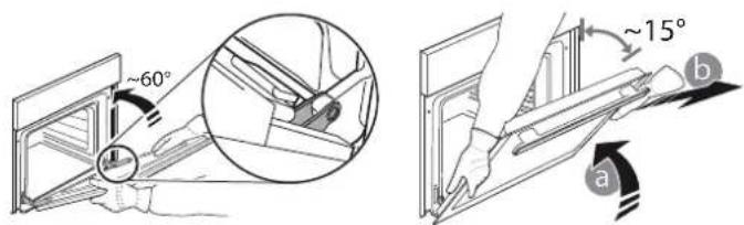 WHIRLPOOL WS67G1CMX - ENLEVER ET RÉINSTALLER LA VITRE DE LA PORTE DU FOUR - 2