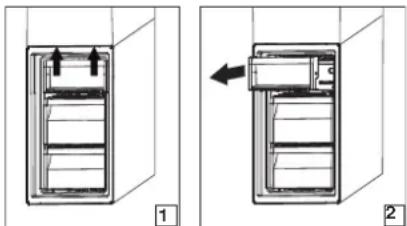 WHIRLPOOL W5 921D OX - A fagyasztótér fiókjainak eltávolítása - 1