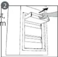 WHIRLPOOL W5 611E W - Reinigungsvorgang für das STOP-FROST Zubehör - 2