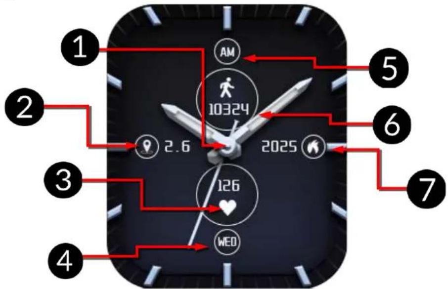 myPhone Watch Classic 2 - Ciferník - 1