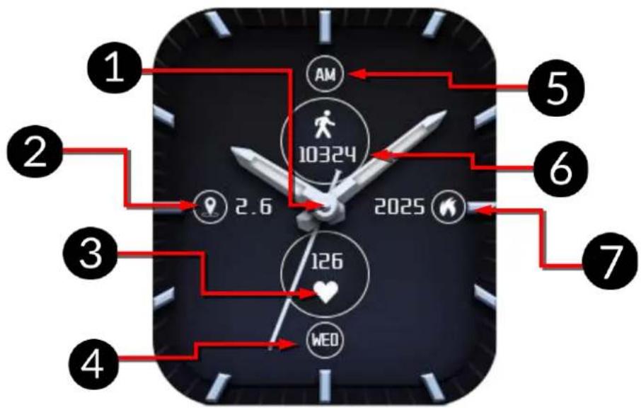 myPhone Watch Classic 2 - Οθόνη παρακολούθησης - 1