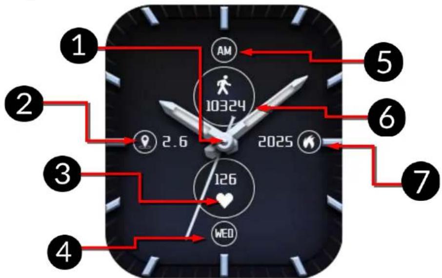 myPhone Watch Classic 2 - Mutatólap - 1