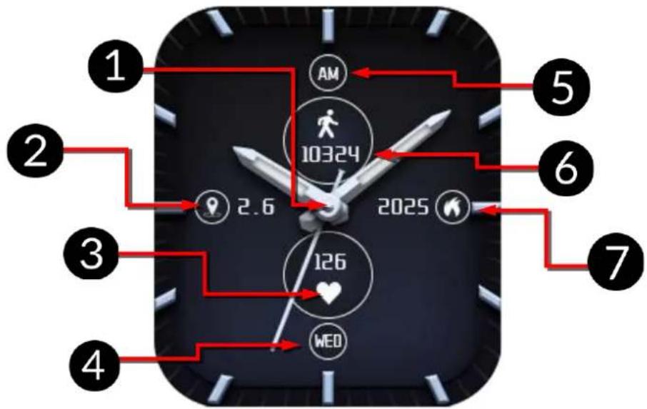 myPhone Watch Classic 2 - Mutatólap - 1