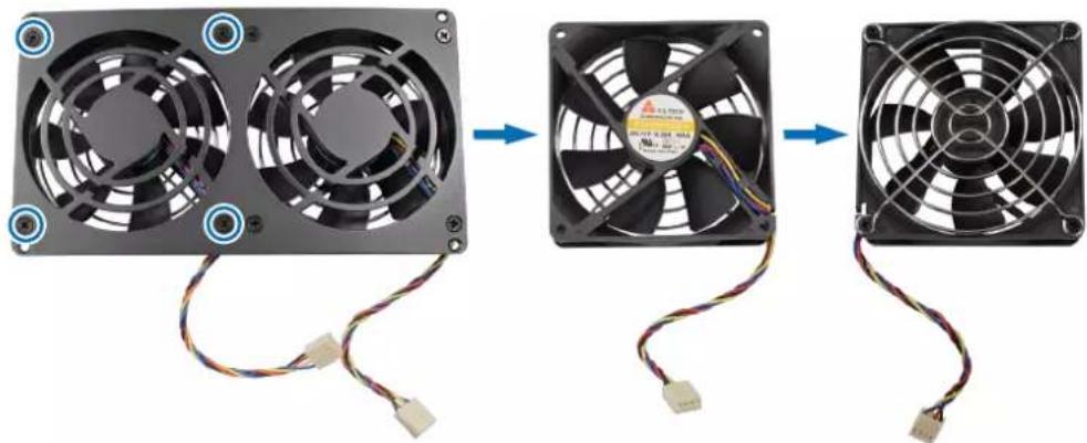 SYNOLOGY DiskStation DS1821+ - Remplacer le ventilateur du système - 4