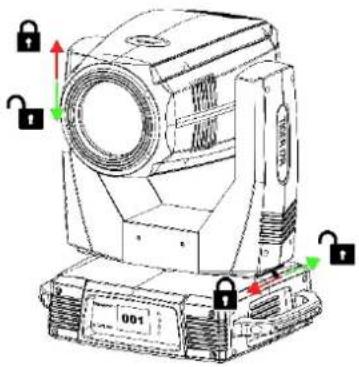 BeamZ IGNITE400 - ONTGRENDELEN - 2