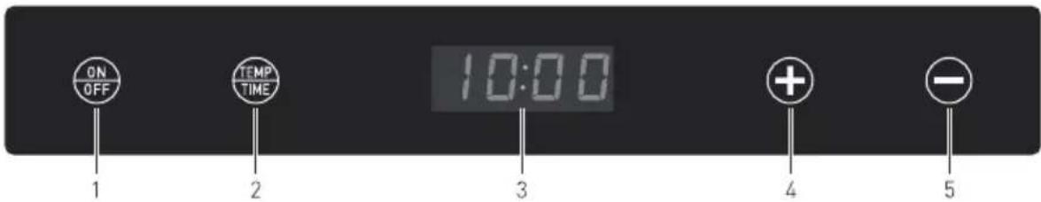 Hendi 229026 - Control panel of the appliance - 1