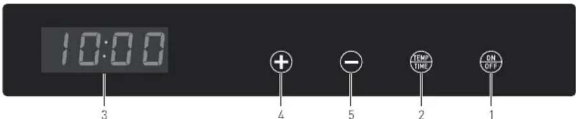 Hendi 229026 - Control panel of the appliance - 2