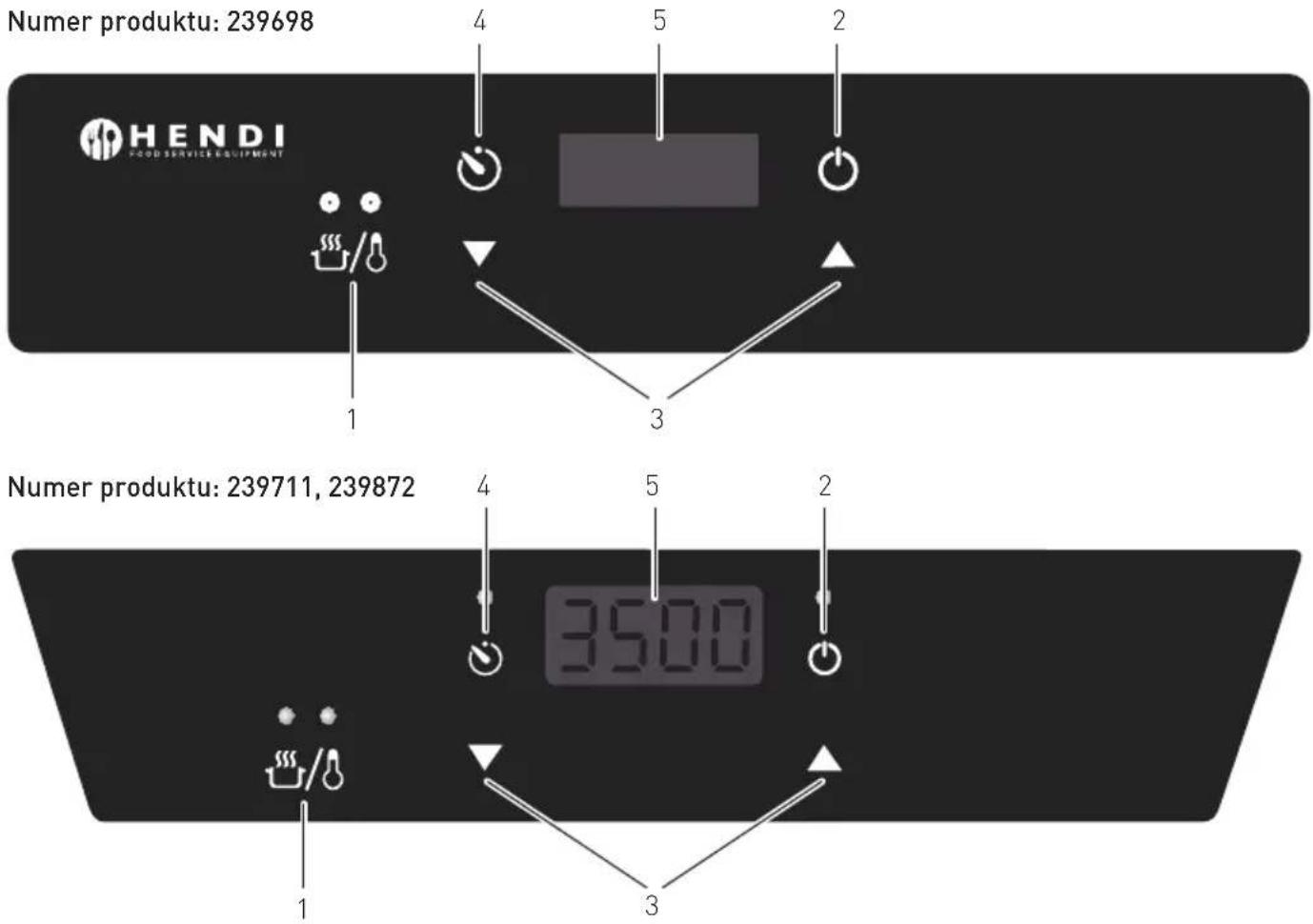 Hendi 239698 - Panel sterowania urządzenia - 1