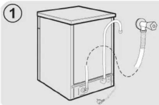 CANDY CF 3E7L0S - WATER CONNECTION - 1