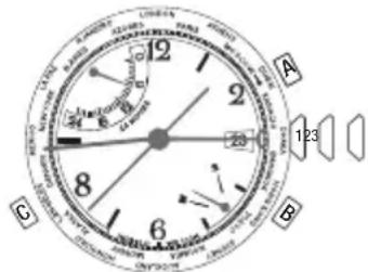 TIMEX World Time - VISUALIZACION DE LA HORA DE LA CIUDAD - 1