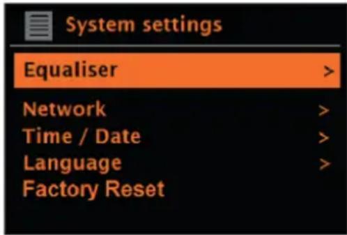 Auna Two 2.1 - Menu navigation - 2