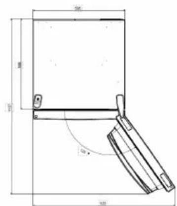 HAIER HDW5618CNPK - Platzbedarf - 1
