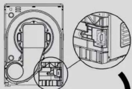 HAIER HD90-A3939RE - Acoplamiento de la manguera de desagüe - 2