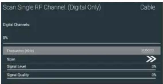 HAIER H50K705UG - Entrez dans le scannage de chaîne, où Akado, Divan TV, Online et Rostelecom (SPB) sont les opérateurs locaux, et le mode de scannage par défaut est avancé; les autres modes ont les modes de scannage avancés, rapides et complets. - 1