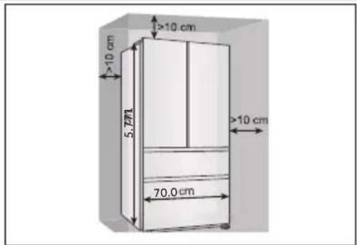 HAIER HFR3718ENMM - Aigning the appliance - 1