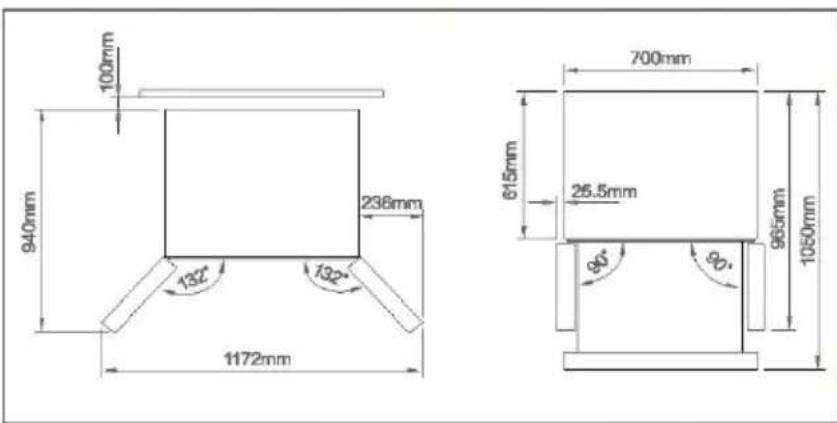 HAIER HFR3718ENMM - Recomendação de espaço - 1