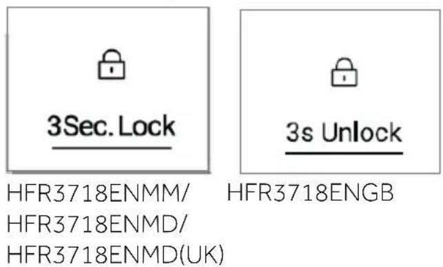 HAIER HFR3718ENMM - Zablokuj/odblokuj panel - 1