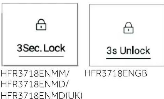 HAIER HFR3718ENMM - Zamknuti/odemknuti panelu - 1