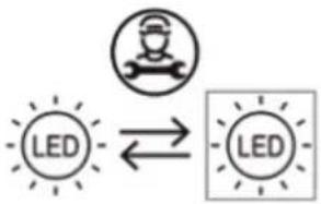 HAIER HFR3718ENMM - Replacing the LED-lamps - 2