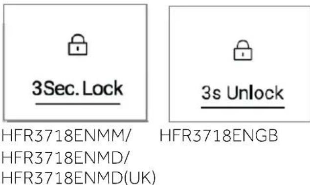 HAIER HFR3718ENMM - Panel uzamknutia/odomknutia - 1