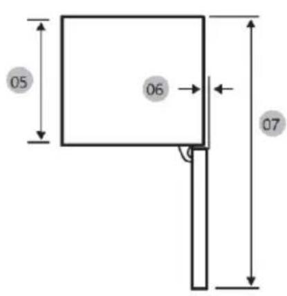 HAIER HBW7518C - Spazio necessario - 2
