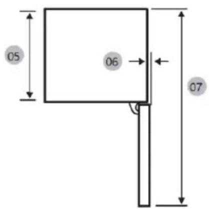 HAIER HBW7518C - Wymagana przestrze - 2