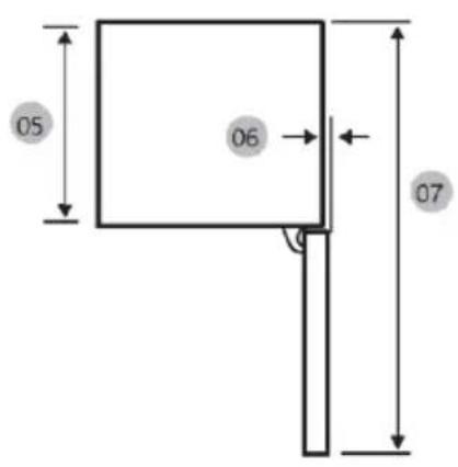 HAIER HBW7518C - Platzbedarf - 2