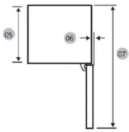 HAIER HBW7518C - Requisitos de espaço - 2