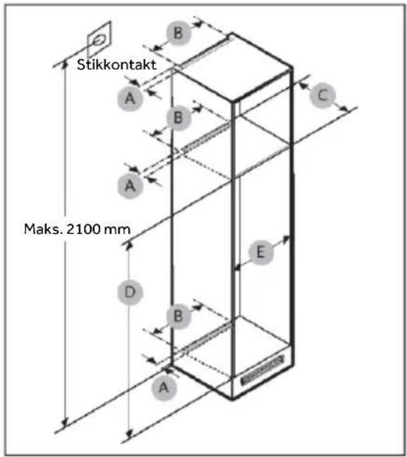 HAIER HBW7518C - Skabsmål - 1