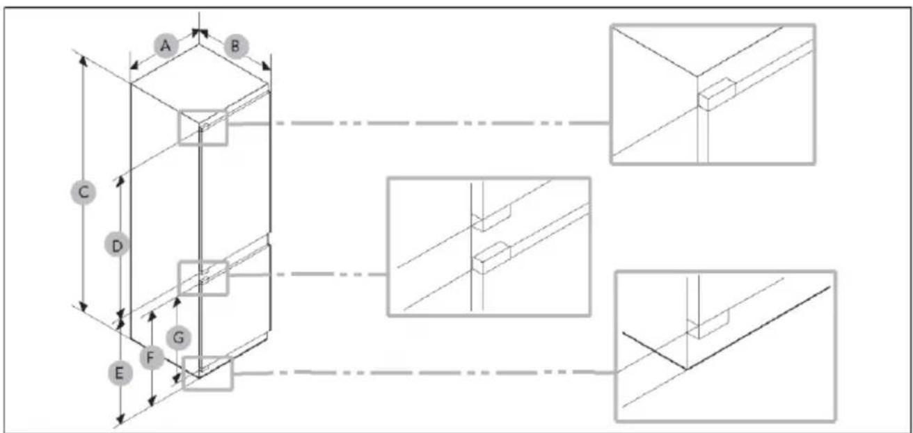 HAIER HBW7518C - Produktabmessungen - 1