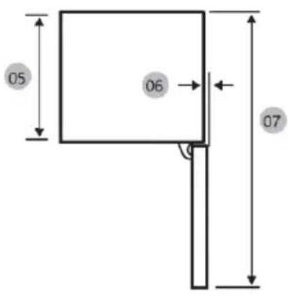HAIER HBW7518C - Espace requis - 2