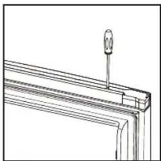 HAIER HBM-687WNF - LA REVERSIBILITA DELLA PORTA - 2