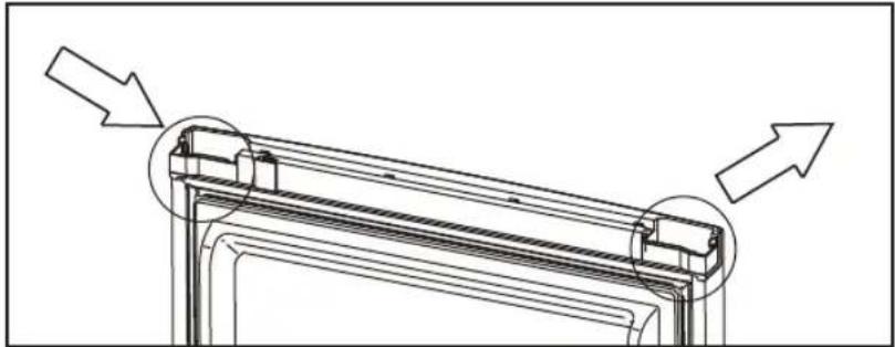 HAIER HBM-687WNF - REVERSIBLITE DE LA PORTE - 9
