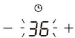 HAIER HAIFS954MCTT - Setting the timer to turn one cooking zone off - 3