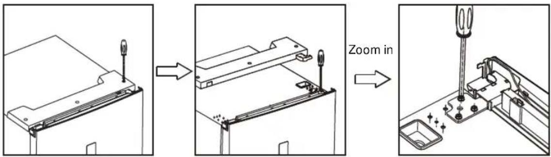 HAIER HBM-686SNF - LA REVERSIBILITA DELLA PORTA - 3