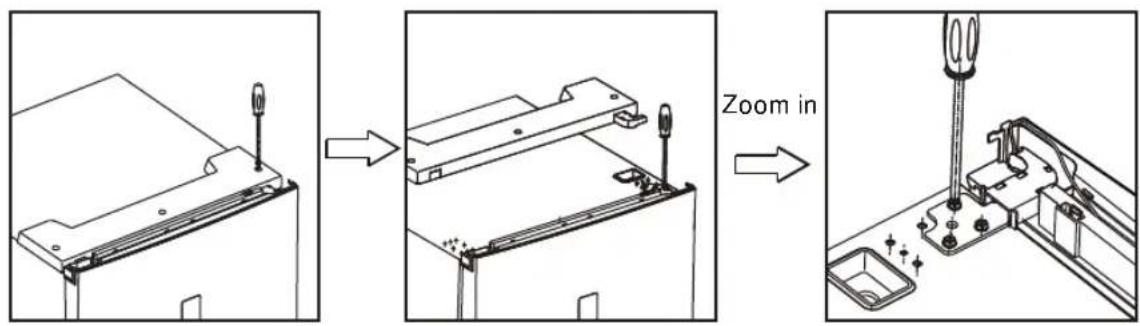 HAIER HBM-686SNF - REVERSIBLITE DE LA PORTE - 3