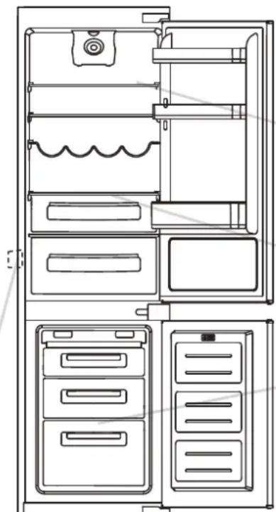IBERNA BCFFU7030/N - Decongelarea compartimentului de refrigerare - 1