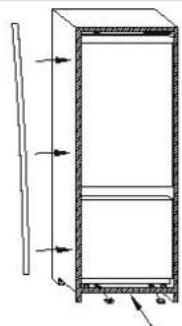 IBERNA BCFFU7030/N - DIMENSÕES DO PRODUTO E COMPARTIMENTO EMBUTIDO - 6